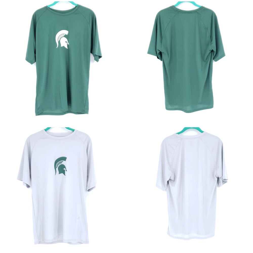Pro Edge By Knights Apparel MSU Spartans Lot of 2 Shirts Men's Size Medium